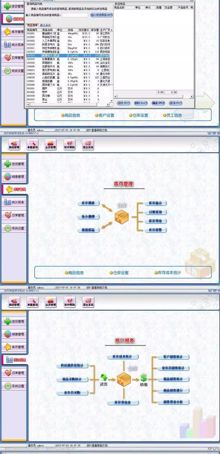 Sistem Pengurusan Sales Farmaceutik POS Cashier GSP Certification Pharmacy/Pharmacy/Drug Inventory Software(图3)